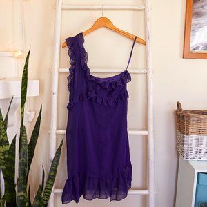NWT Ya Los Angeles Purple One Shoulder Dress
